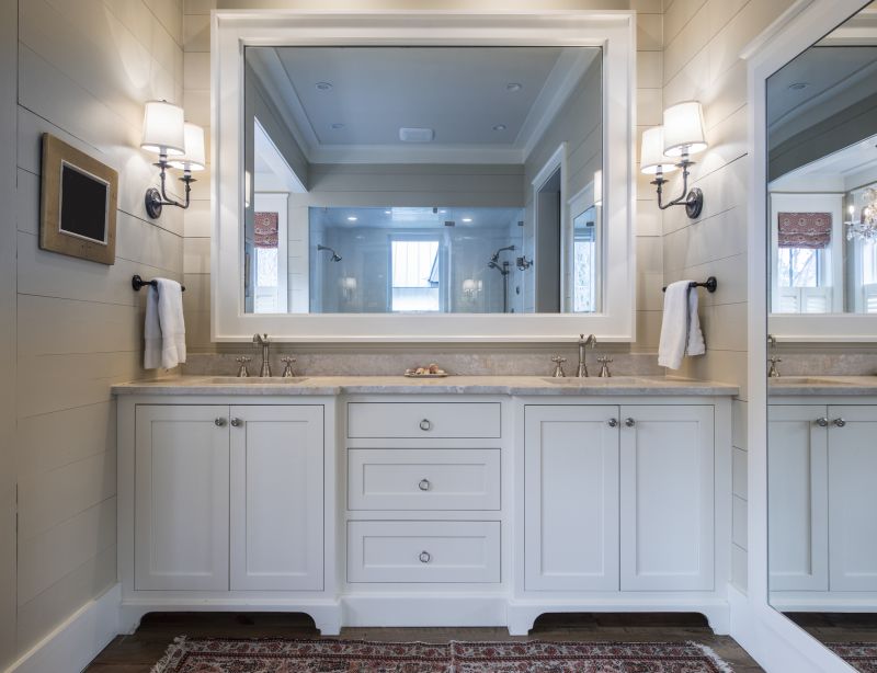 Floating Vanities and Open Shelving