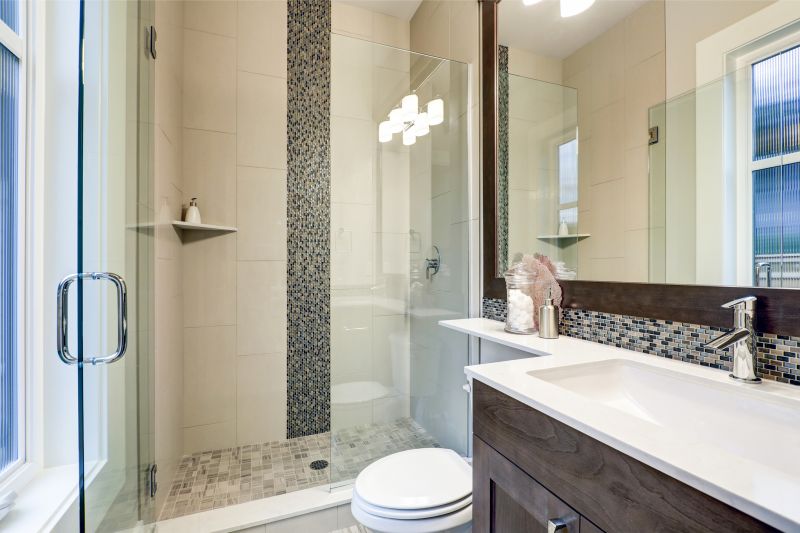 Walk-In Shower with Tile Accents